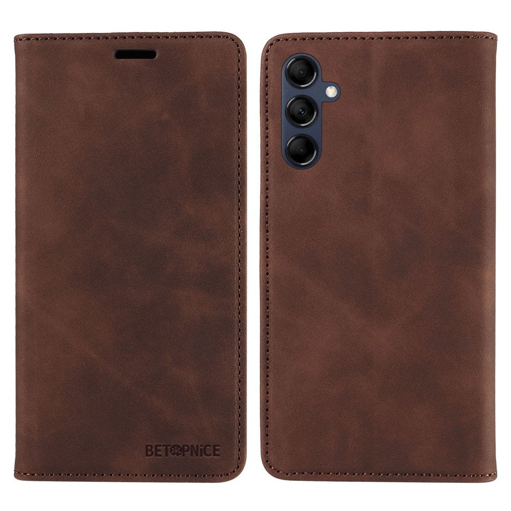BETOPNICE 003 RFID Blocking Phone Cover For Samsung Galaxy F14 5G / M14 5G , PU Leather Stand Wallet Mobile Phone Case