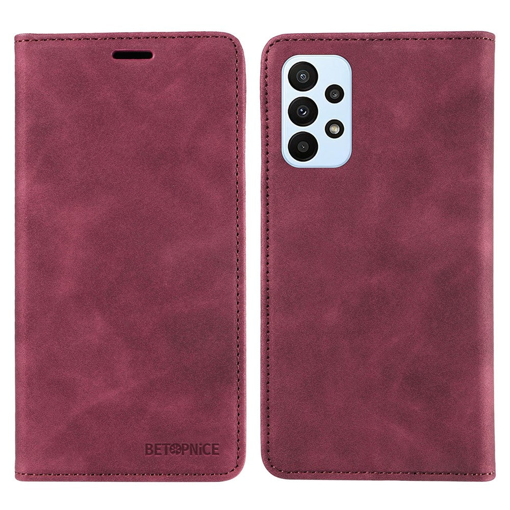 BETOPNICE 003 Til Samsung Galaxy A53 5G Telefoncover PU Læder Stativcover RFID Blokerende Pung Telefonskal