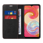 BETOPNICE 003 Til Samsung Galaxy A04e 4G / F04 4G / M04 4G Pung Etui RFID Blokerende PU Læder Stand Cover