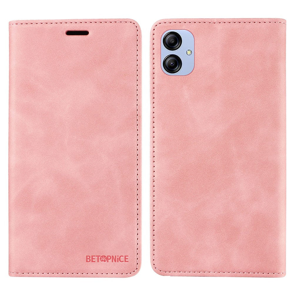 BETOPNICE 003 Til Samsung Galaxy A04e 4G / F04 4G / M04 4G Pung Etui RFID Blokerende PU Læder Stand Cover