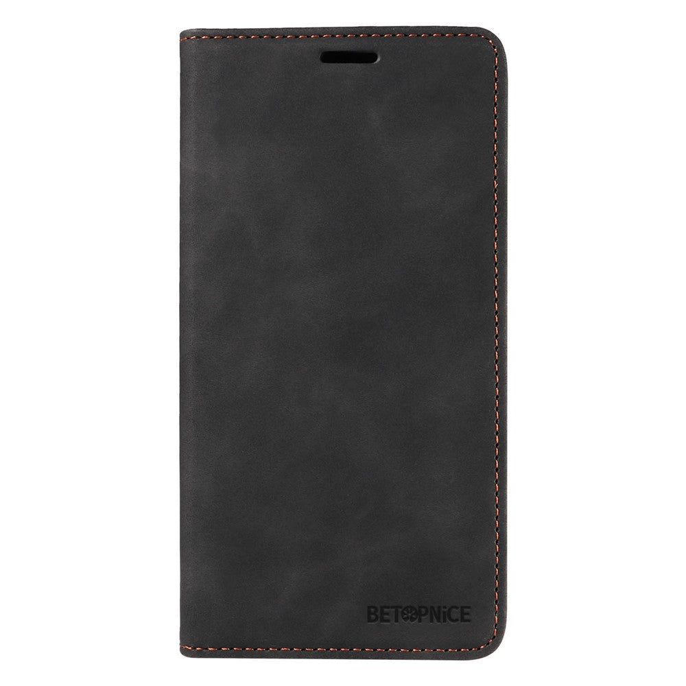 BETOPNICE 003 til Samsung Galaxy A73 5G Slim-Fit PU-læder stand cover RFID-blokerende pung-telefonetui