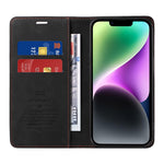 BETOPNICE 003 For iPhone 15 Phone Case RFID Blocking PU Leather Stand Cover Wallet
