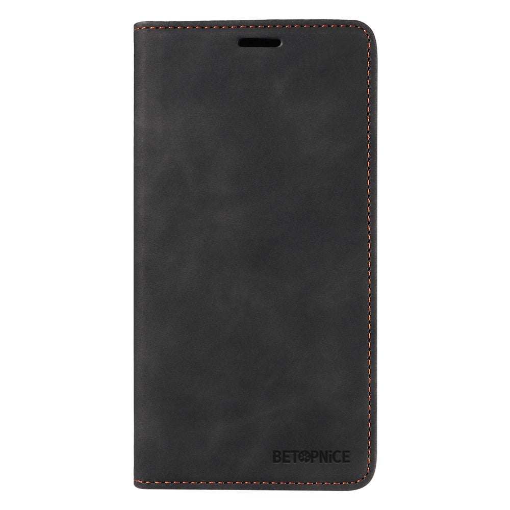 BETOPNICE 003 For iPhone 15 Phone Case RFID Blocking PU Leather Stand Cover Wallet