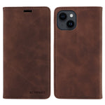BETOPNICE 003 For iPhone 15 Phone Case RFID Blocking PU Leather Stand Cover Wallet