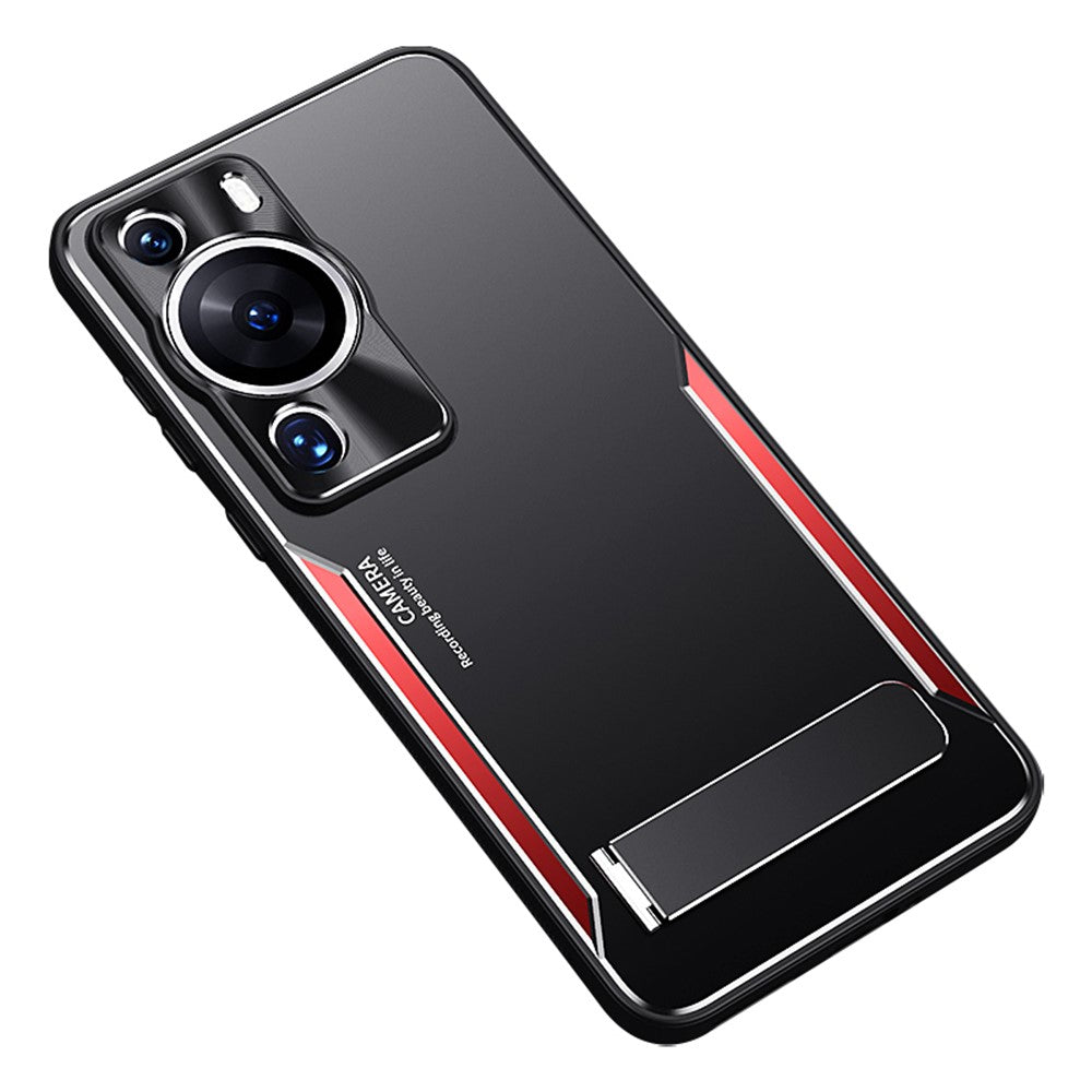 Huawei P60 Pro Stativ Mobilskal TPU + Aluminiumlegering Fallskyddande Mobilskal