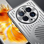 Mobilskal för Huawei Mate 50 Pro 4G, ihåligt värmeavledande TPU- och aluminiumlegeringsbakstycke