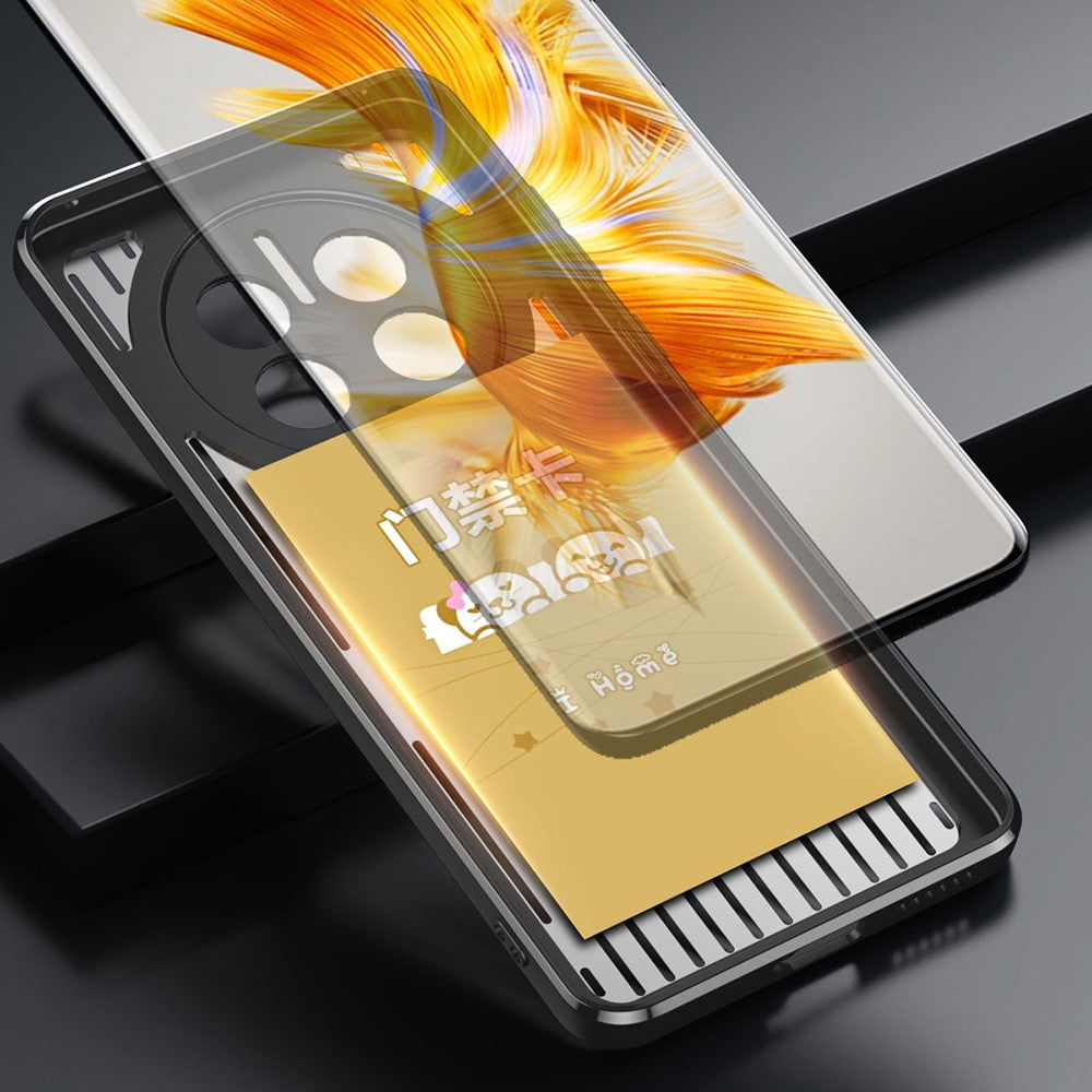 Mobilskal för Huawei Mate 50 Pro 4G, ihåligt värmeavledande TPU- och aluminiumlegeringsbakstycke