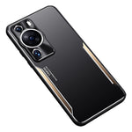 For Huawei P60 Pro Shockproof Back Case Aluminium Alloy+TPU Phone Cover