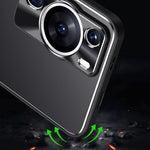 For Huawei P60 Pro Shockproof Back Case Aluminium Alloy+TPU Phone Cover