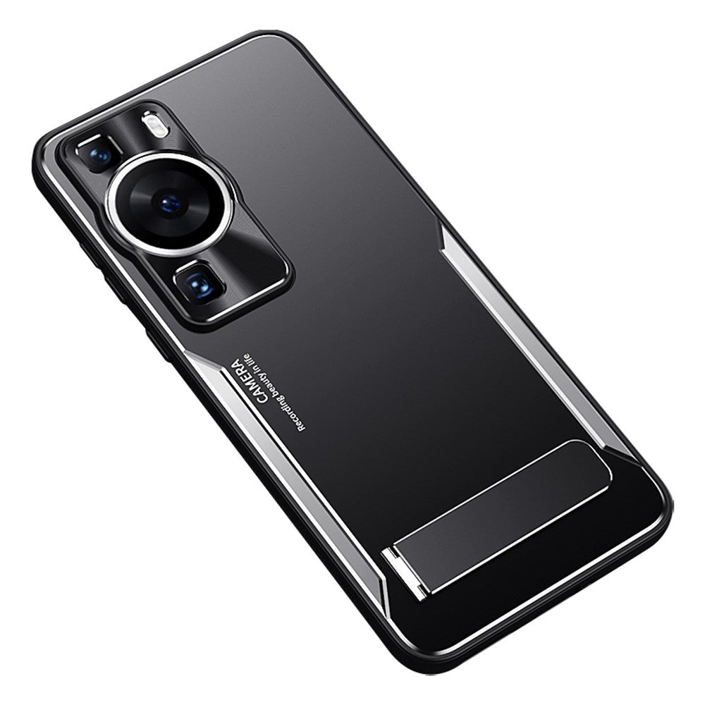 Huawei P60 Hopfällbart Stativ mobilskal TPU+Aluminiumlegering Reptåligt Skydd