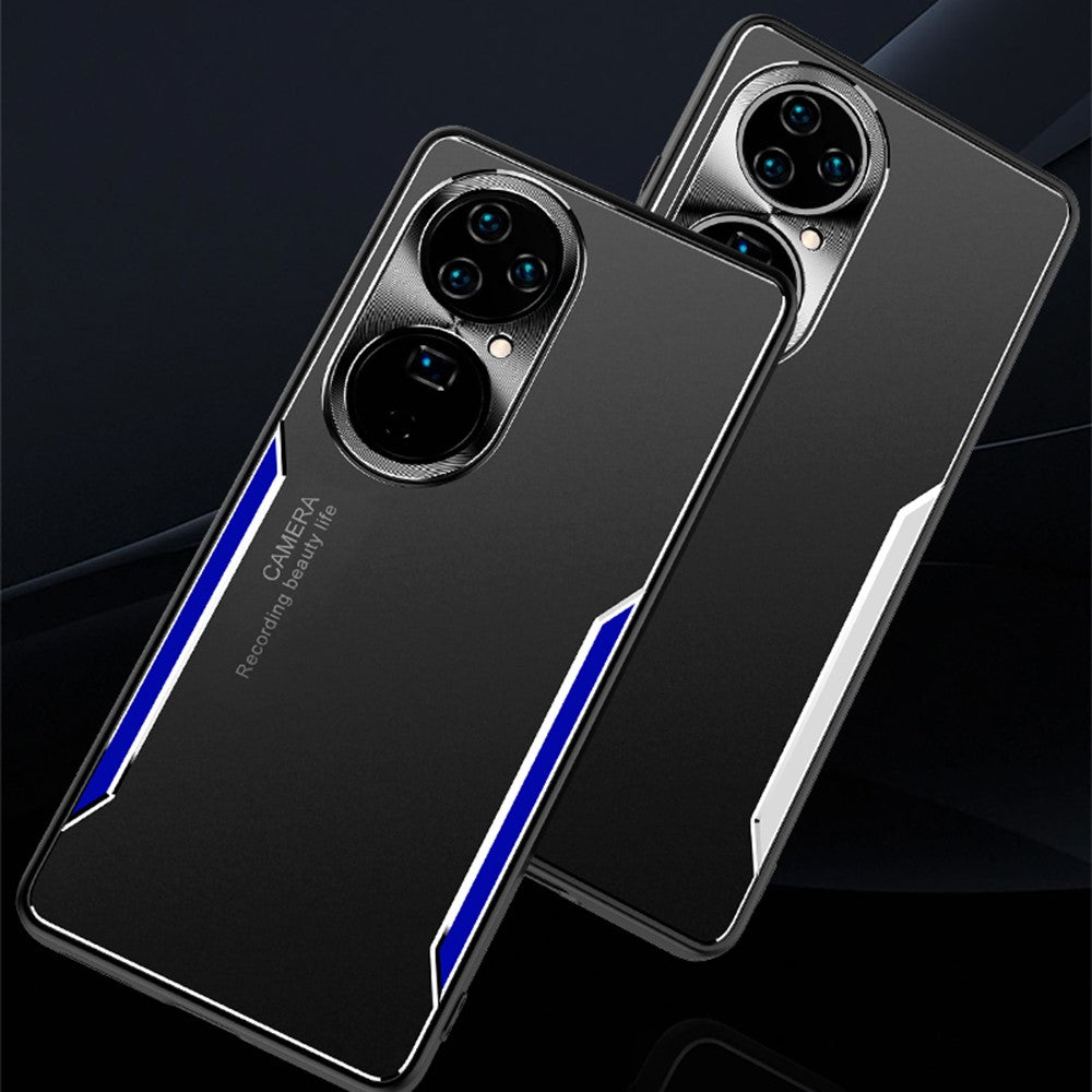 Shockproof Phone Case for Huawei P50 Pro 4G Aluminium Alloy+TPU Back Cover
