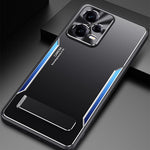 For Xiaomi Redmi Note 12 Pro 5G Kickstand Drop-proof Case TPU+Aluminium Alloy Phone Cover