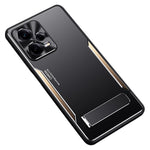 For Xiaomi Redmi Note 12 Pro 5G Kickstand Drop-proof Case TPU+Aluminium Alloy Phone Cover