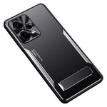 For Xiaomi Redmi Note 12 Pro 5G Kickstand Drop-proof Case TPU+Aluminium Alloy Phone Cover