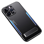 Cell Phone Case For iPhone 12 Pro , TPU + Aluminium Alloy Phone Cover Shell with Kickstand