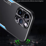 Cell Phone Case For iPhone 12 Pro , TPU + Aluminium Alloy Phone Cover Shell with Kickstand