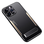 Cell Phone Case For iPhone 12 Pro , TPU + Aluminium Alloy Phone Cover Shell with Kickstand