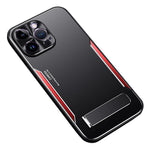 Cell Phone Case For iPhone 12 Pro , TPU + Aluminium Alloy Phone Cover Shell with Kickstand