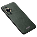 SULADA För Huawei Nova 11 Pro / Nova 11 Ultra PU-läderbelagt TPU+PC fallskyddande mobilskal reptåligt fodral