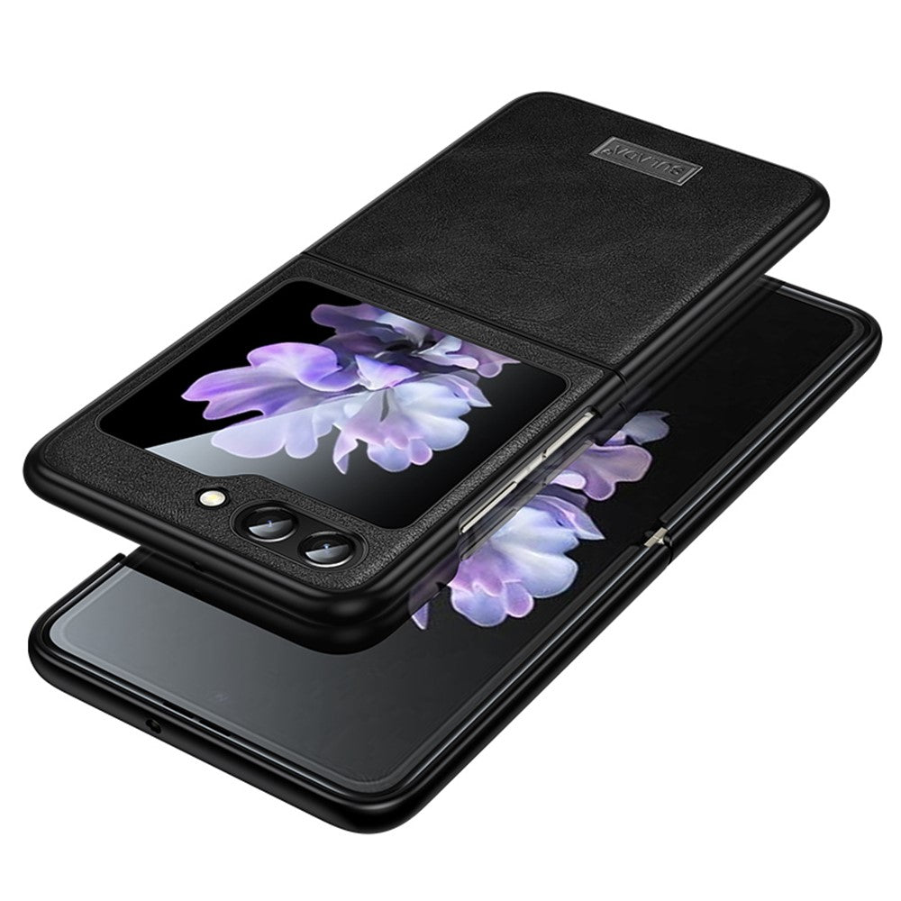 SULADA Til Samsung Galaxy Z Flip5 5G Ridsefri telefoncover PU-læderbelagt TPU-etui