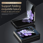 SULADA Til Samsung Galaxy Z Flip5 5G Ridsefri telefoncover PU-læderbelagt TPU-etui