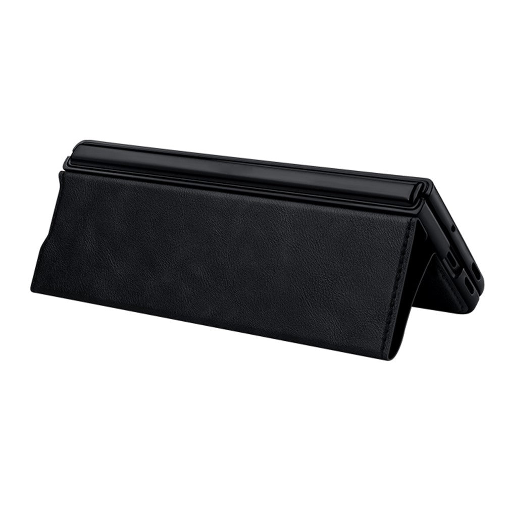 SULADA For Oppo Find N2 5G PU Leather+Hard PC Phone Case Stand Shockproof Cover