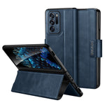 SULADA For Oppo Find N Protective Case PU Leather+PC Cover Anti-Drop Stand Phone Case
