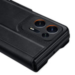 SULADA For Oppo Find N Protective Case PU Leather+PC Cover Anti-Drop Stand Phone Case