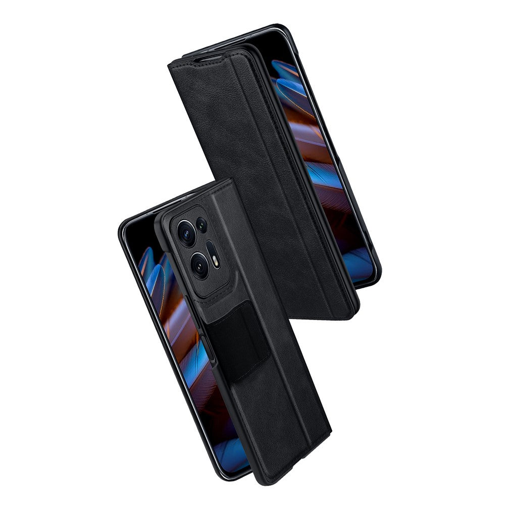 SULADA For Oppo Find N Protective Case PU Leather+PC Cover Anti-Drop Stand Phone Case