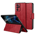 SULADA For Oppo Find N Protective Case PU Leather+PC Cover Anti-Drop Stand Phone Case