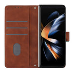 For Samsung Galaxy Z Fold5 5G Leather Case with Shoulder Strap Wallet Stand Phone Cover