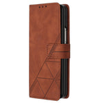 For Samsung Galaxy Z Fold5 5G Leather Case with Shoulder Strap Wallet Stand Phone Cover