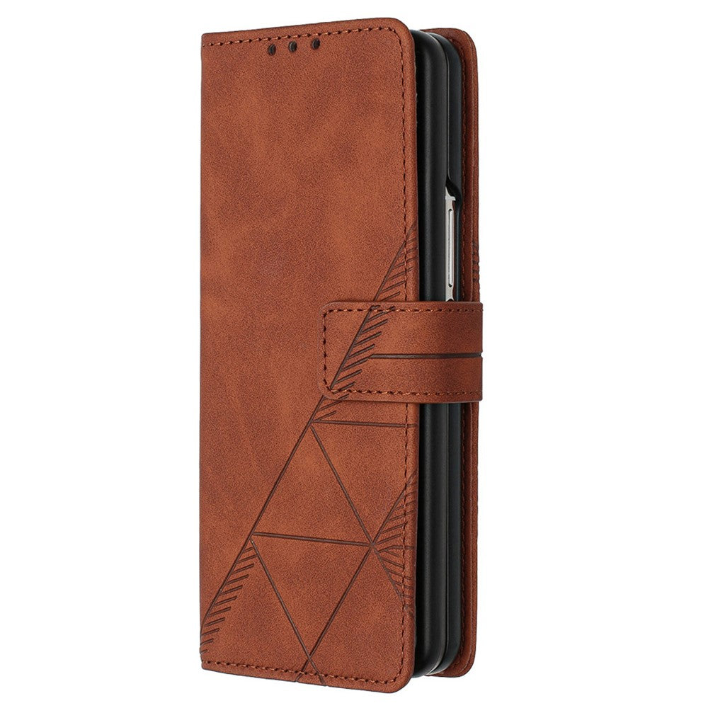 For Samsung Galaxy Z Fold5 5G Leather Case with Shoulder Strap Wallet Stand Phone Cover