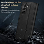 SULADA For Samsung Galaxy Z Fold5 5G PU Leather Protective Cover Anti-drop Stand Phone Case