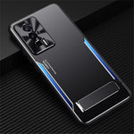Xiaomi Poco F5 Pro 5G / Redmi K60 5G / K60 Pro 5G Stativ mobilskal TPU + Aluminiumlegeringsskal