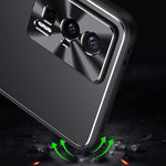 Xiaomi Poco F5 Pro 5G / Redmi K60 5G / K60 Pro 5G Stativ mobilskal TPU + Aluminiumlegeringsskal
