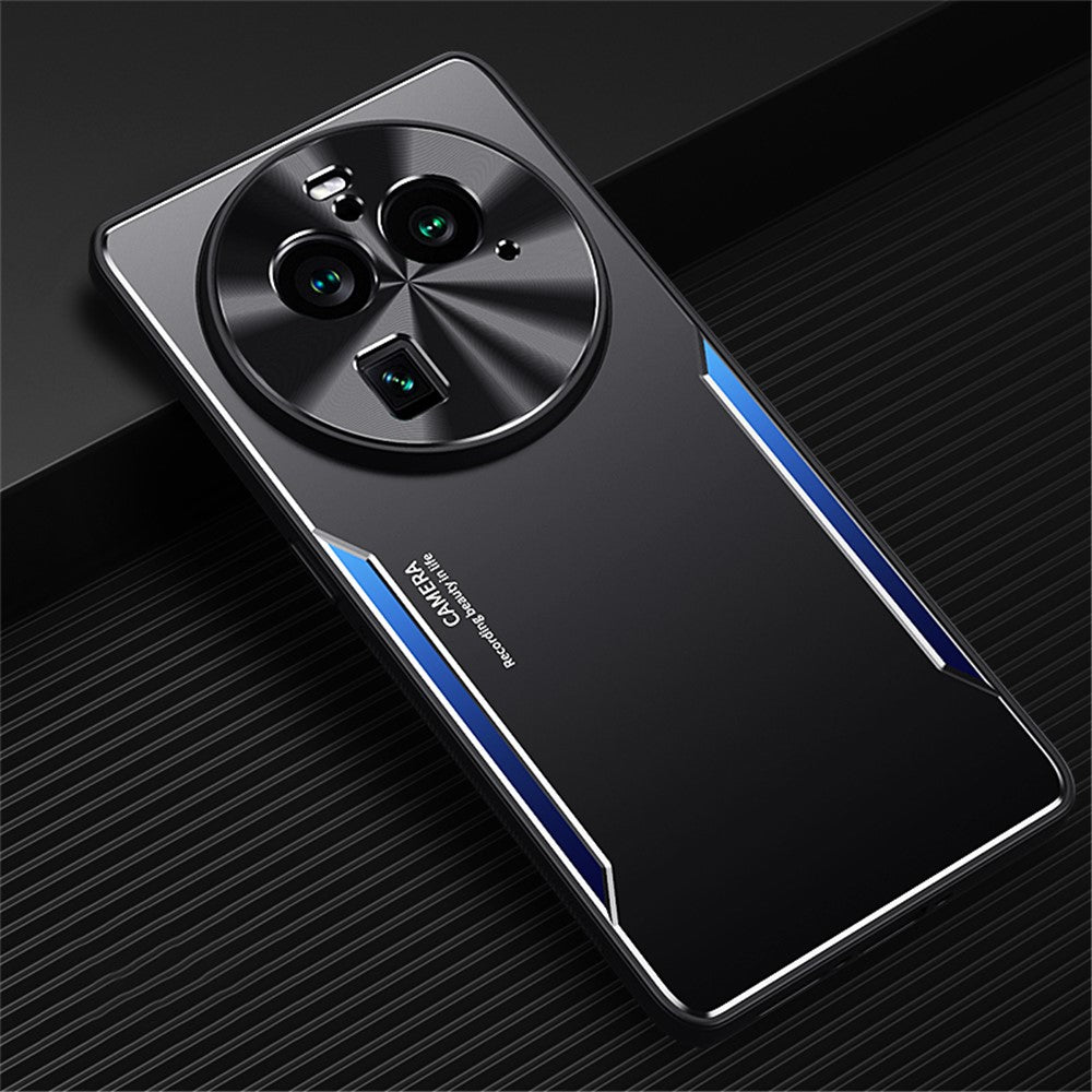 For Oppo Find X6 Pro Phone Case Aluminum Alloy + TPU Slim Case Protective Anti-Drop Phone Cover