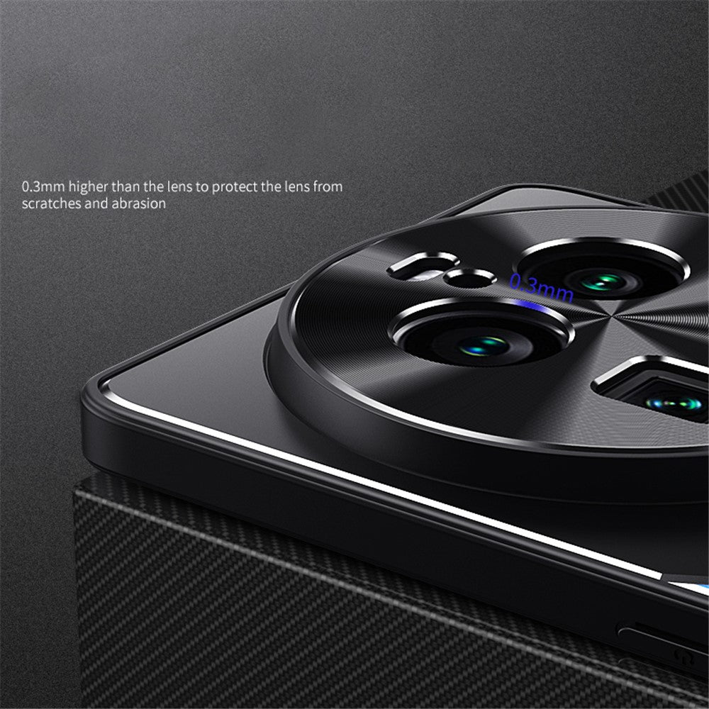 For Oppo Find X6 Kickstand Case Aluminum Alloy Soft TPU Shockproof Phone Cover