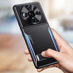 Anti-Scratch Phone Case For Xiaomi 12S Ultra 5G , Cell Phone Shell TPU+Aluminium Alloy Cover with Kickstand