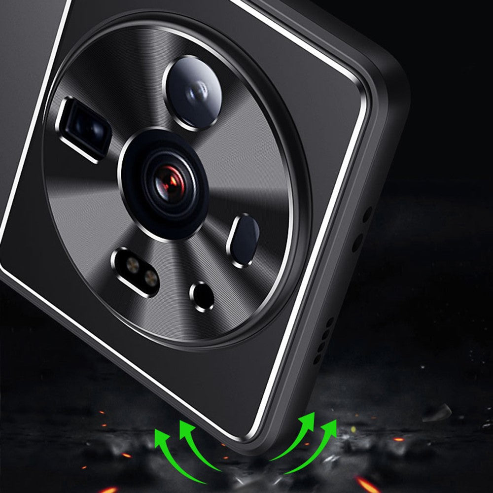 For Xiaomi 12S Ultra 5G Shockproof TPU + Aluminum Alloy Phone Case Scratch-resistant Phone Cover