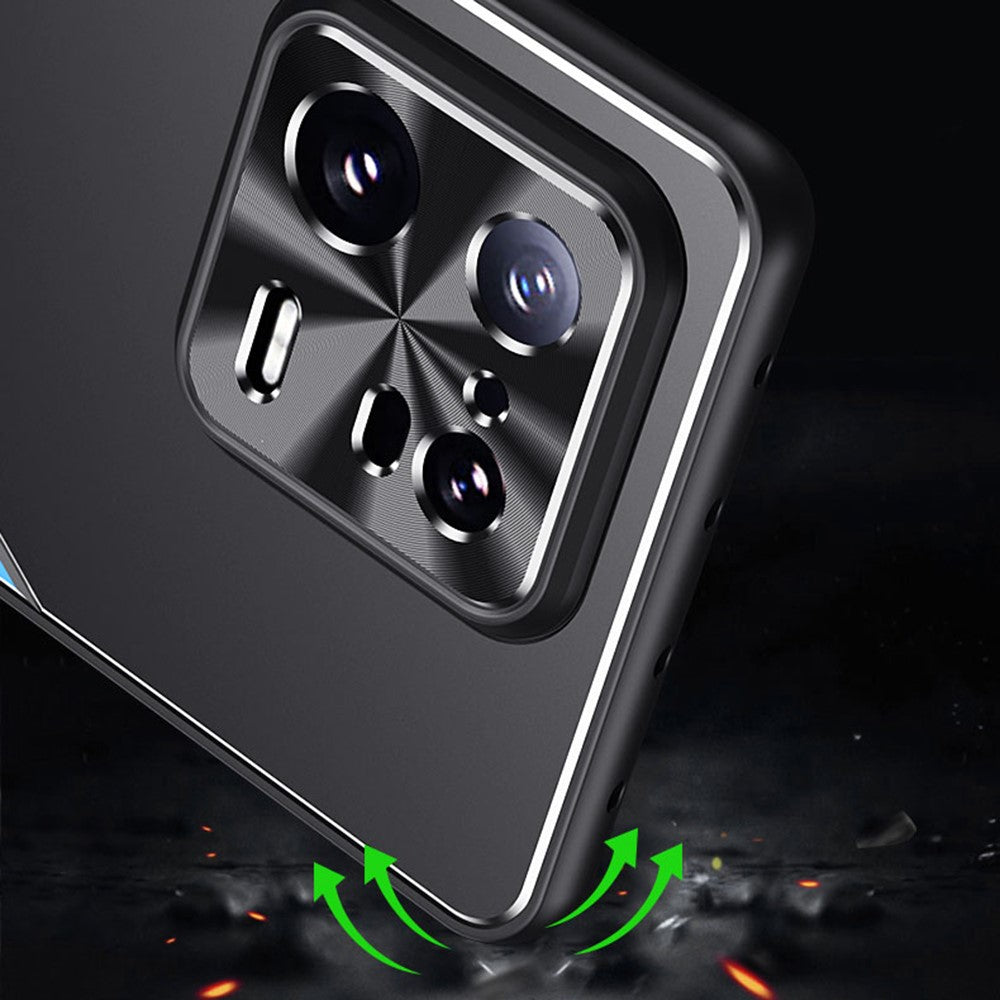 TPU+Aluminium Alloy Phone Case for Xiaomi 13 Pro 5G , Kickstand Anti-Scratch Phone Cover