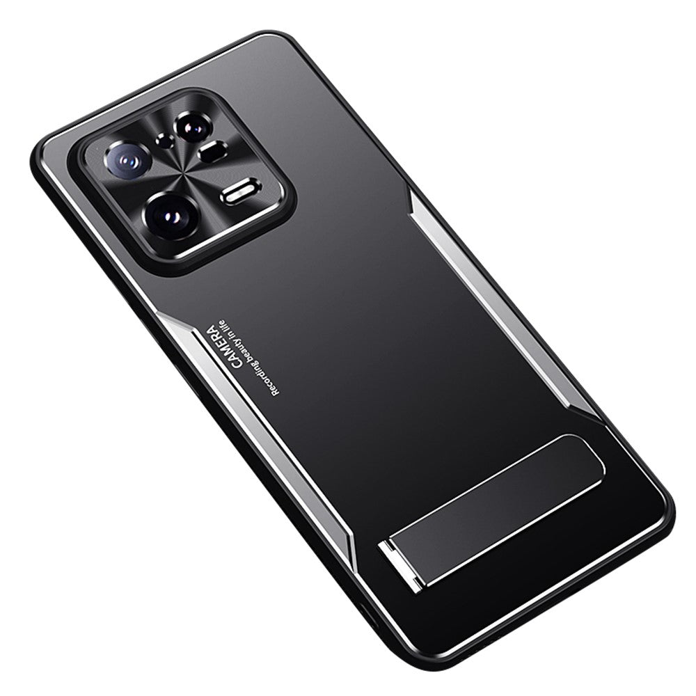 TPU+Aluminium Alloy Phone Case for Xiaomi 13 Pro 5G , Kickstand Anti-Scratch Phone Cover