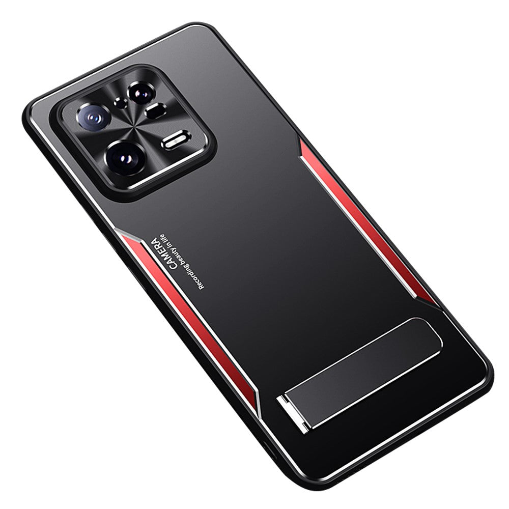 TPU+Aluminium Alloy Phone Case for Xiaomi 13 Pro 5G , Kickstand Anti-Scratch Phone Cover