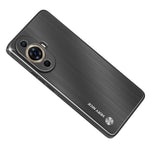 For Huawei nova 11 Pro / nova 11 Ultra Aluminium Alloy Back + TPU Frame Phone Case Brushed Cover
