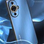 For Huawei nova 11 Pro / nova 11 Ultra Aluminium Alloy Back + TPU Frame Phone Case Brushed Cover