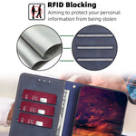 Til Samsung Galaxy M54 / F54 5G RFID Blokerende Pung Telefoncover i PU-læder med Standfunktion