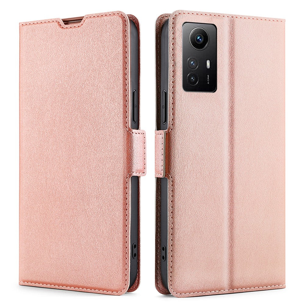 For Xiaomi Redmi Note 12S 4G PU Leather Card Holder Phone Cover Flip Stand Protective Case
