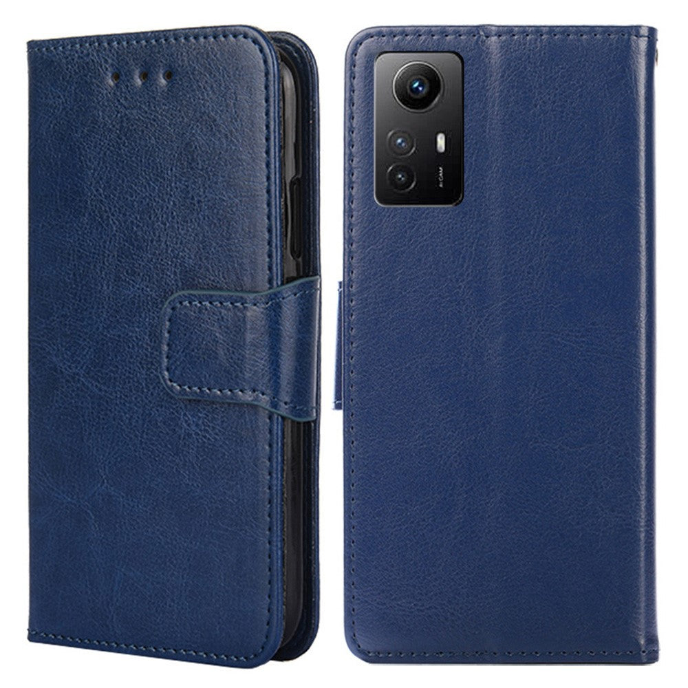 For Xiaomi Redmi Note 12S 4G Strong Magnetic Closure Phone Case Textured PU Leather Wallet Stand Cover