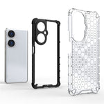 For Huawei nova 11i Honeycomb Texture TPU+PC Cover Drop-proof Phone Case