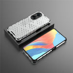 For Oppo A98 5G Anti-drop Phone Case TPU+PC Honeycomb Texture Cover